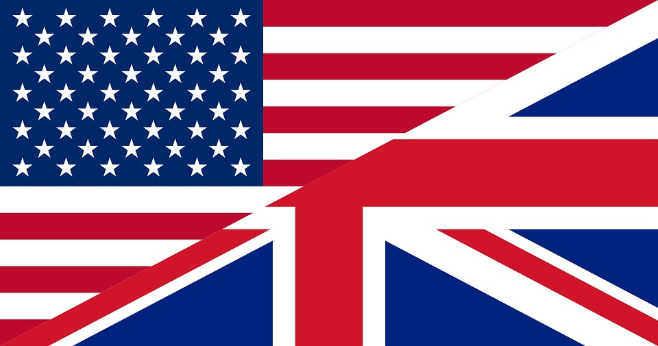 British and USA flags